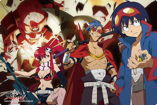 Gurren Lagann Yoko Simon Kamina Character Rubber Play Mat Vol.206
