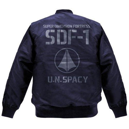 The Super Dimension Fortress Macross SDF-1 MA-1 Cospa Character Navy Jacket