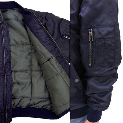 The Super Dimension Fortress Macross SDF-1 MA-1 Cospa Character Navy Jacket