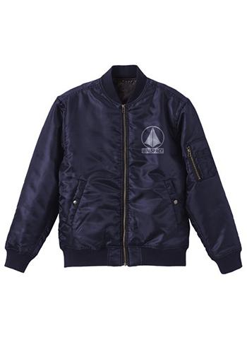 The Super Dimension Fortress Macross SDF-1 MA-1 Cospa Character Navy Jacket