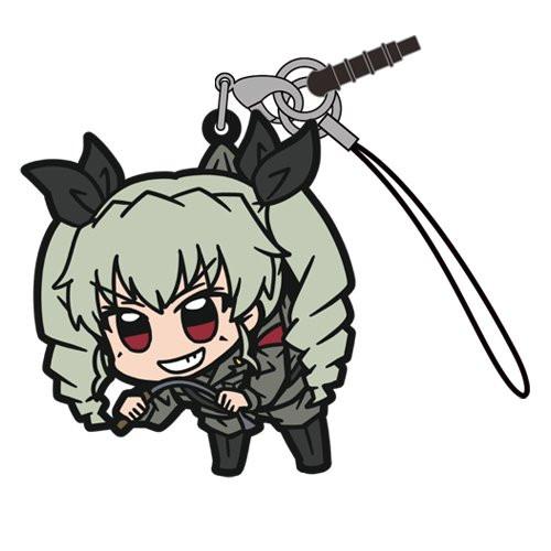 Girls und Panzer Anchovy Pinch Tsumamare Phone Strap