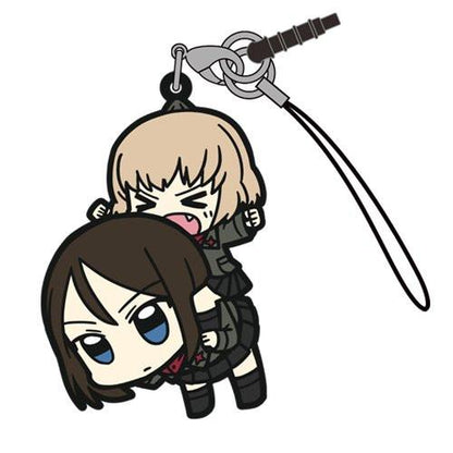 Girls und Panzer Katyusha & Nonna Cospa Pinch Tsumamare Phone Strap