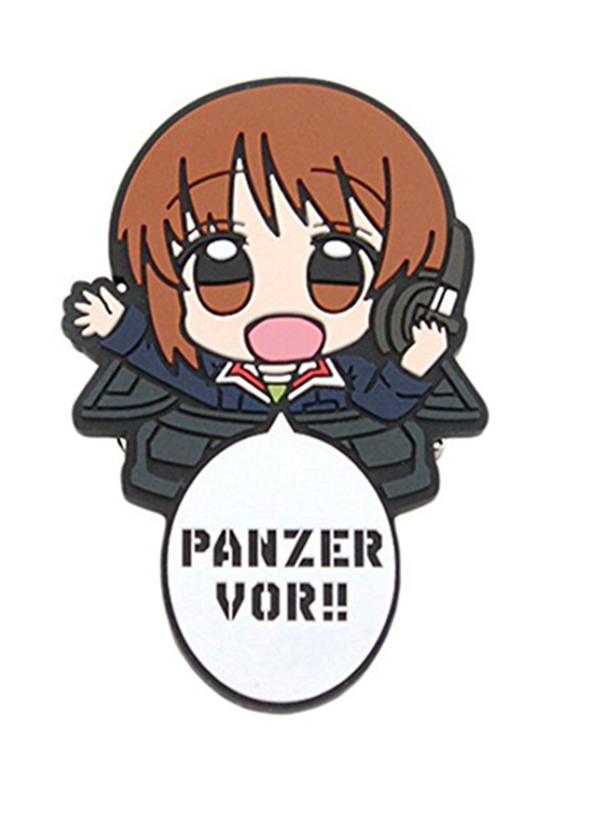 Girls und Panzer Miho Nishizumi Cospa Character Pin Badge Pyokotte
