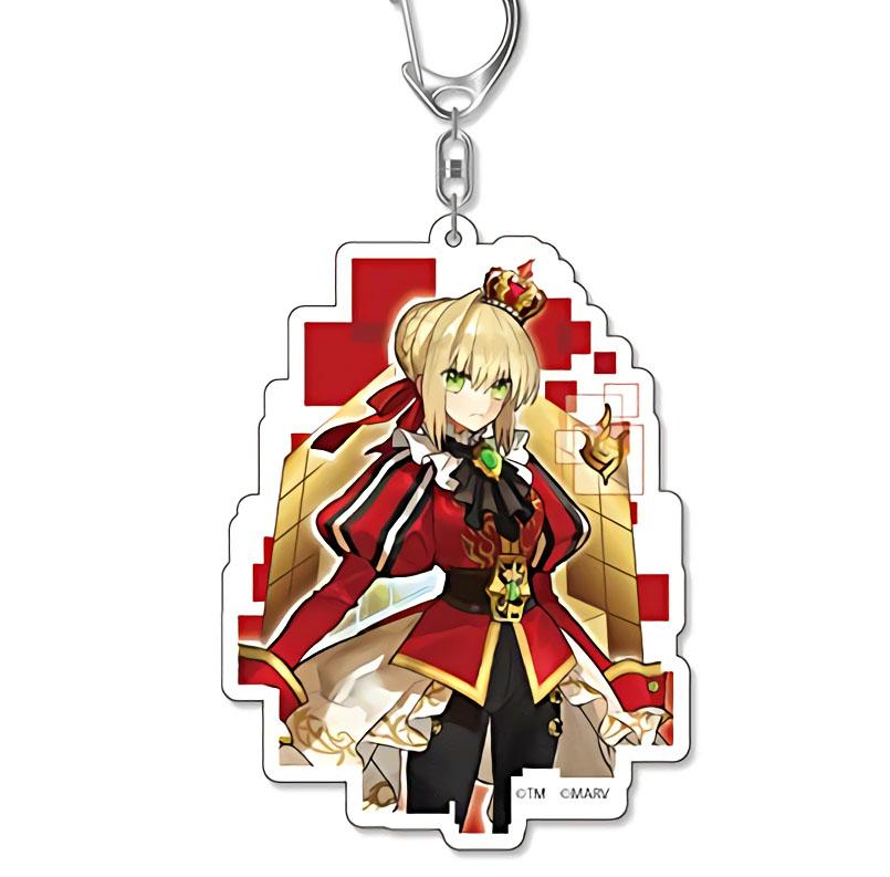 Fate/Extella Red Saber Nero Claudius Acrylic Mascot Key Chain Vol.2