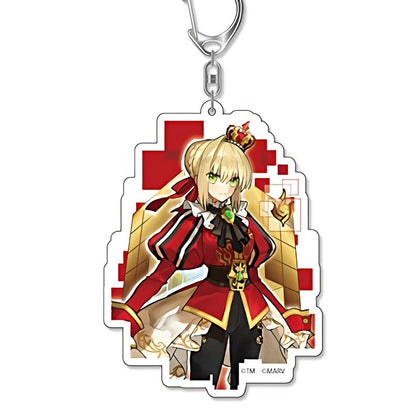 Fate/Extella Red Saber Nero Claudius Acrylic Mascot Key Chain Vol.2