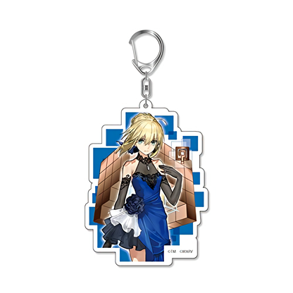 Fate/Extella Saber Altria Pendragon Acrylic Mascot Key Chain Vol.2