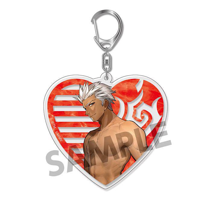 Fate/Extella Archer Mumei Emiya Black Swimmer Acrylic Mascot Key Chain Vol.3