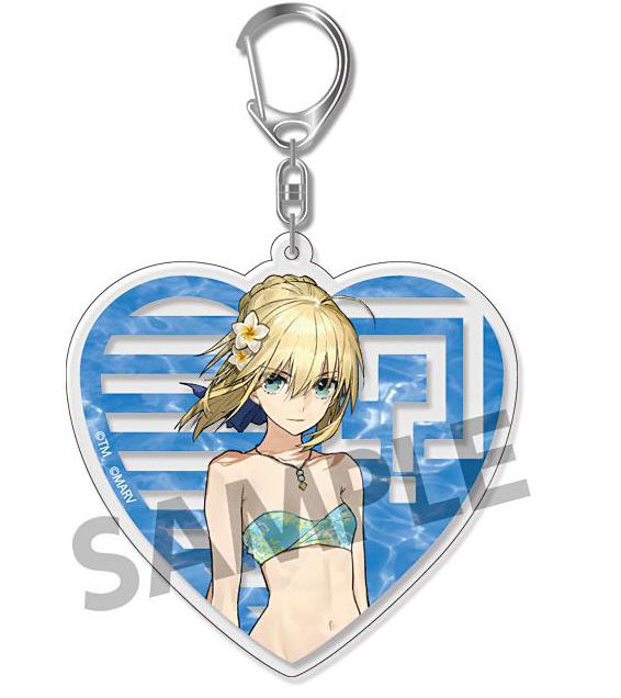 Fate/Extella Artoria Pendragon Vacation Ver. Acrylic Mascot Key Chain Vol.3