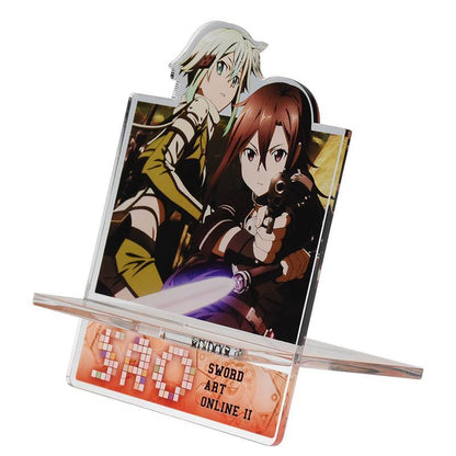 Sword Art Online GGO Sinon Kirito Smart Mobile Phone Stand SAO