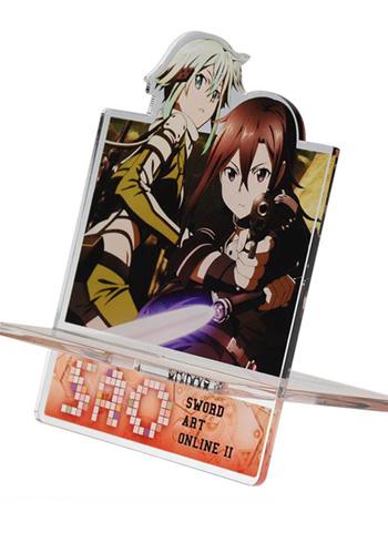 Sword Art Online GGO Sinon Kirito Smart Mobile Phone Stand SAO