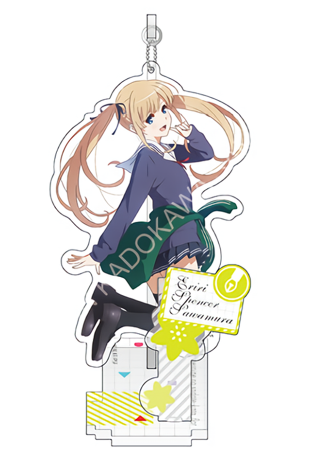 Saekano Eriri Character Key Chain Ball-Chain Acrylic Stand