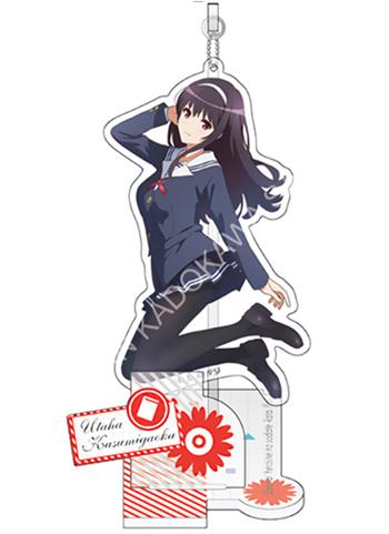 Saekano Utaha Character Key Chain Ball-Chain Acrylic Stand