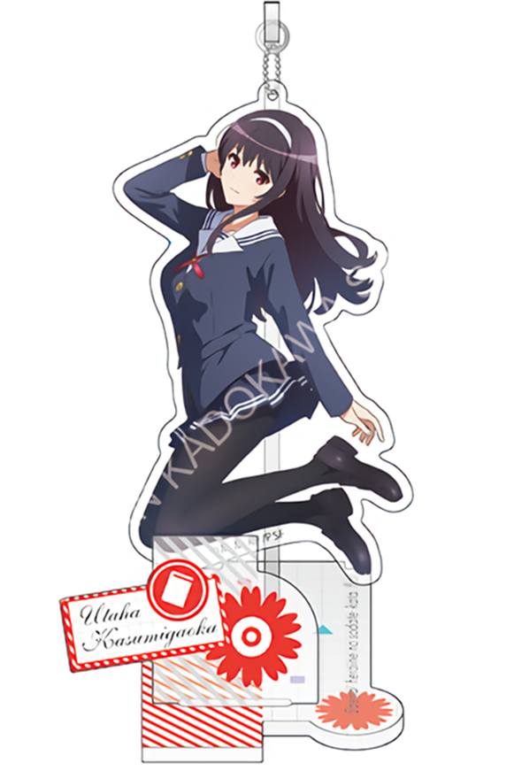 Saekano Utaha Character Key Chain Ball-Chain Acrylic Stand