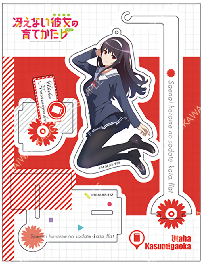 Saekano Utaha Character Key Chain Ball-Chain Acrylic Stand