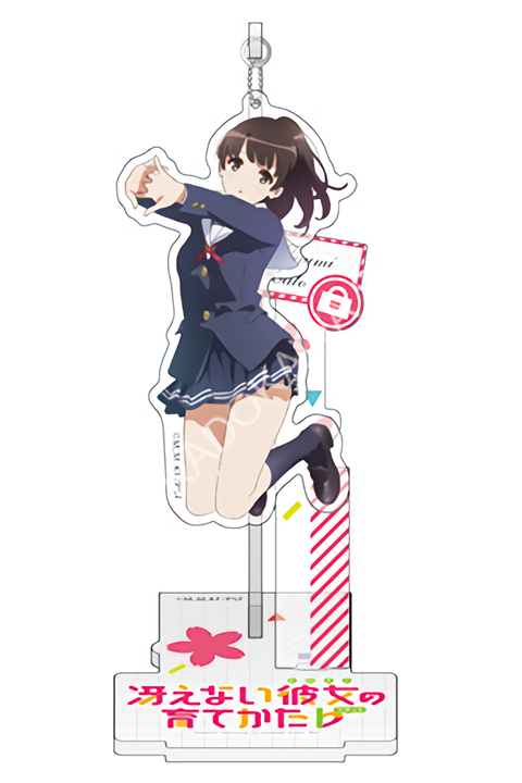 Saekano Megumi Character Key Chain Ball-Chain Acrylic Stand