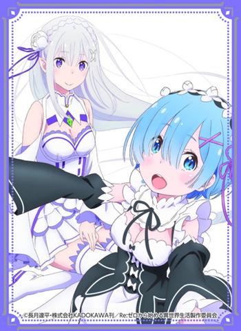 Re:Zero Emilia EMT & Rem Character Sleeves Vol.21 KS-65 80pcs
