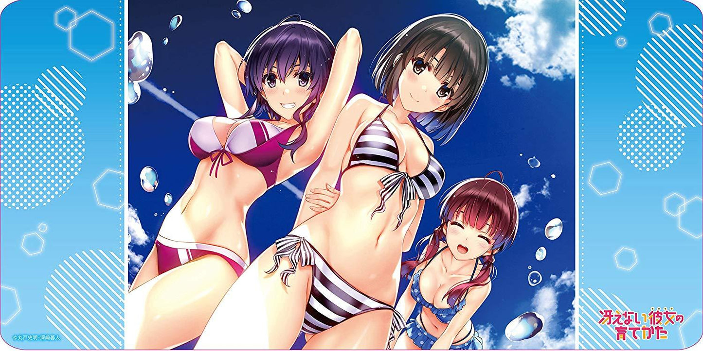 Saekano Megumi & Michiru & Izumi Fantasia Bunko 30th Anniversary Character Rubber Play Mat