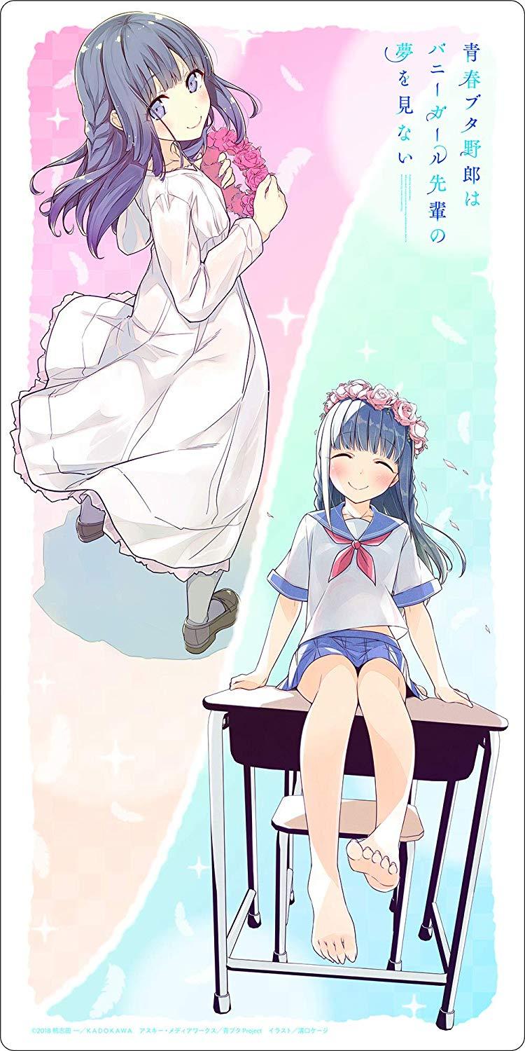 AoButa Rascal Dream Bunny Girl Senpai Shouko & Mai Rubber Play Mat