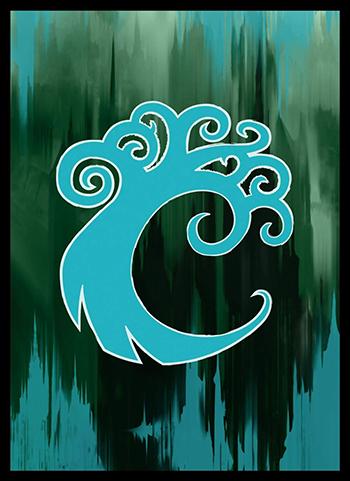 Magic The Gathering Ravnica Allegiance Simic Combine Sleeves MTGS-061