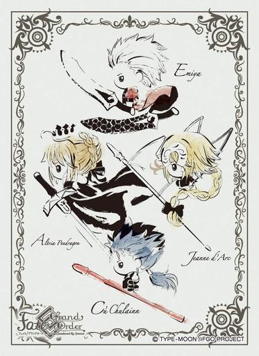 Fate Grand Order Sanrio Altria Cu Emiya Jeanne Character Sleeves (B) EN-860 FGO