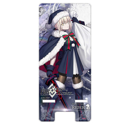 Fate Grand Order Rider Altria Pendragon Santa Smart Mobile Phone Stand FGO