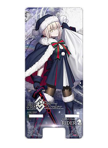 Fate Grand Order Rider Altria Pendragon Santa Smart Mobile Phone Stand FGO