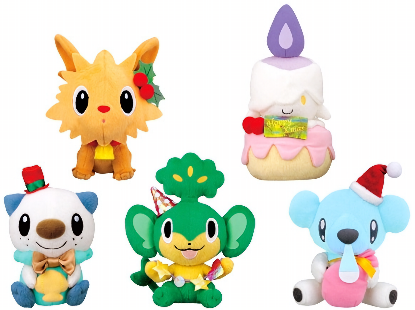 Pokemon Cubchoo Christmas 6" Plush Doll Toy