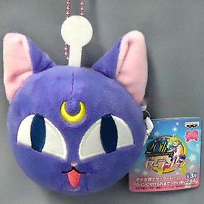 Sailor Moon Luna-P Black Guardian Cat Plush Doll Ball Chain