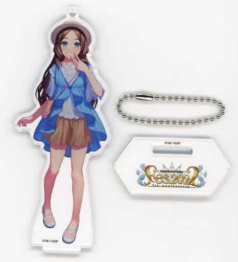 Fate/Grand Order Fes 2022 Leonardo da Vinci Character Ball-Chain Key Chain Acrylic Stand