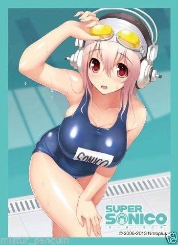 Super Sonico Character Sleeves 60 CT School Swim Wear
