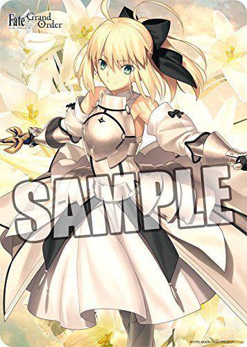 Fate/Grand Order Saber Altria Pendragon Lily Rubber Play Mat FGO
