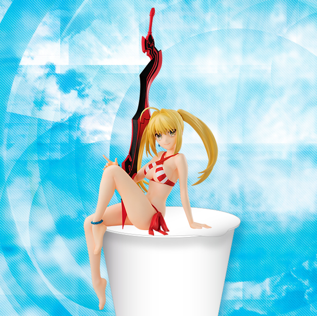 Fate Grand Order Caster Nero Claudius Swimsuit Augustus Cup Noodle Stopper Topper Figure FGO