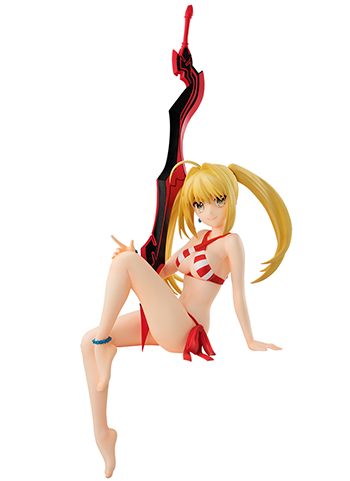 Fate Grand Order Caster Nero Claudius Swimsuit Augustus Cup Noodle Stopper Topper Figure FGO