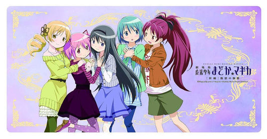 Puella Magi Madoka Magica 5 Characters Character Rubber Playmat