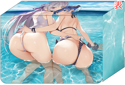 C97 Re: Zero Rem & Emilia Swimsuit Lingerie Ver. Circle Midnight Blue Doujin Character Double Deck Box
