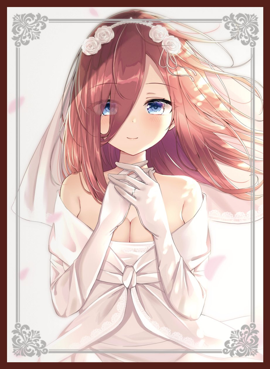 C97 Quintessential Quintuplets Miku Nakano Wedding Ver. Circle Cake Rabbits Doujin Character Sleeves