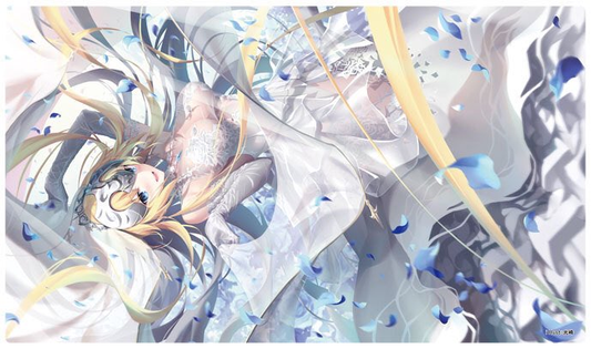 C97 Fate Grand Order FGO Jeanne d'Arc Ruler White Wedding Ver. Circle Cluster Character Rubber Playmat by Kousaki