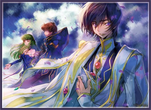 C96 Code Geass Lelouch, C.C. & Suzaku Circle Frontier Game Doujin Character Sleeves