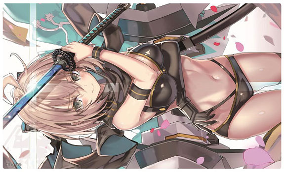 C97 Fate Grand Order FGO Okita Soujin Assassin Summer Swimsuit Ver. Circle Frontier Game Doujin Rubber Playmat