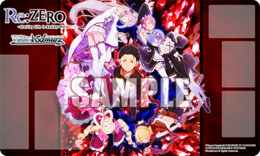 Re: Zero Full Cast Weiss Schwarz Character Rubber Play Mat