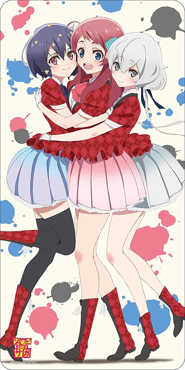 Zombieland Saga Sakura & Ai & Junko Character Rubber Play Mat