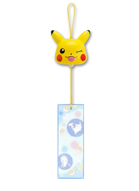 Pokemon XY Pikachu Ceramic Wind Chime Bell Furin Winking Eyes Ver.