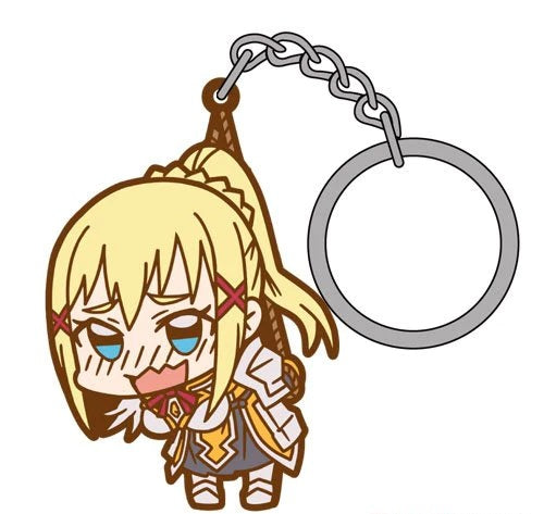 KonoSuba Darkness Lalatina Cospa Tsumamare Pinch Rubber Key Chain