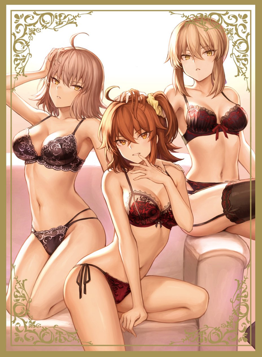C96 Fate Grand Order Shinjuku Jeanne & Saber Alter Lingerie Ver. by Mashu Circle SunpanDoujin Character Sleeves