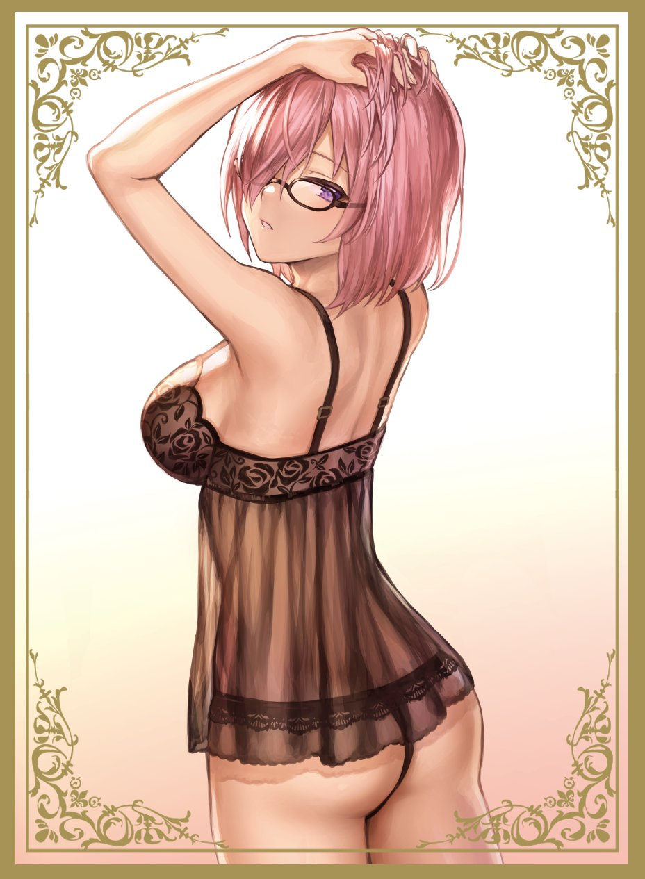 C96 Fate Grand Order Mash Kyrielight Shielder Lingerie Ver. by Mashu Circle SunpanDoujin Character Sleeves