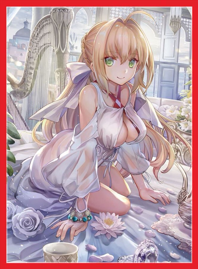 C96 Fate Grand Order Nero Caster Swimsuit Palace Ver. Circle Midnight Blue Doujin Character Sleeves